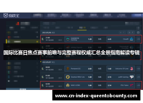 国际比赛日焦点赛事前瞻与完整赛程权威汇总全景指南解读专辑